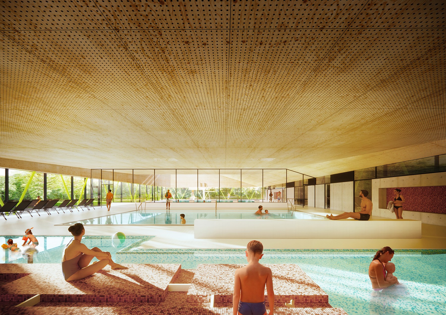 Hallenbad Oppenheim Visualisierung Innen